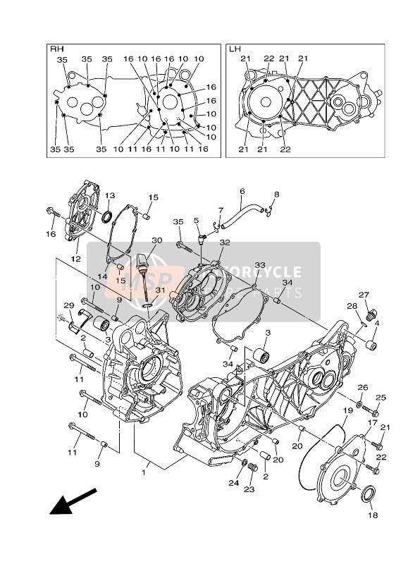 950220804000 Bolt, Flange Part Yamaha - MSP