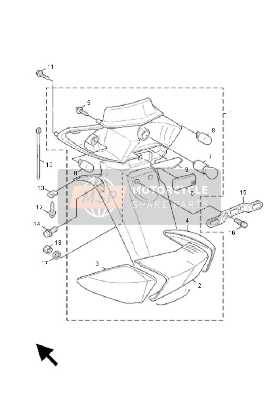 Couvercle Moteur D'occasion Pour Yamaha XC 125 Cygnus - En Bon état, Pièce Vérifiée