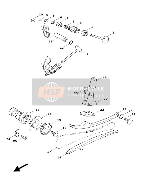 945687708800 Chain Part Yamaha - MSP