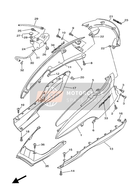 Dichtungssatz Motorrad Yamaha Majesty YP250 - Komplettes Dichtungs-Set Für Motor-Instandsetzung