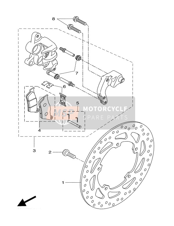 5DSF59170000 Manschette, Bremssattel Teile Yamaha - MSP