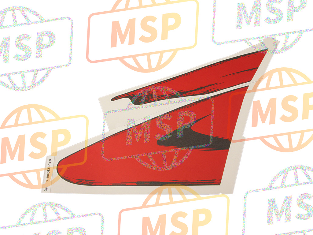 17507MALG30ZC, Stripe A, R. Fuel Tank *TYPE5 * (TYPE5 ), Honda, 1