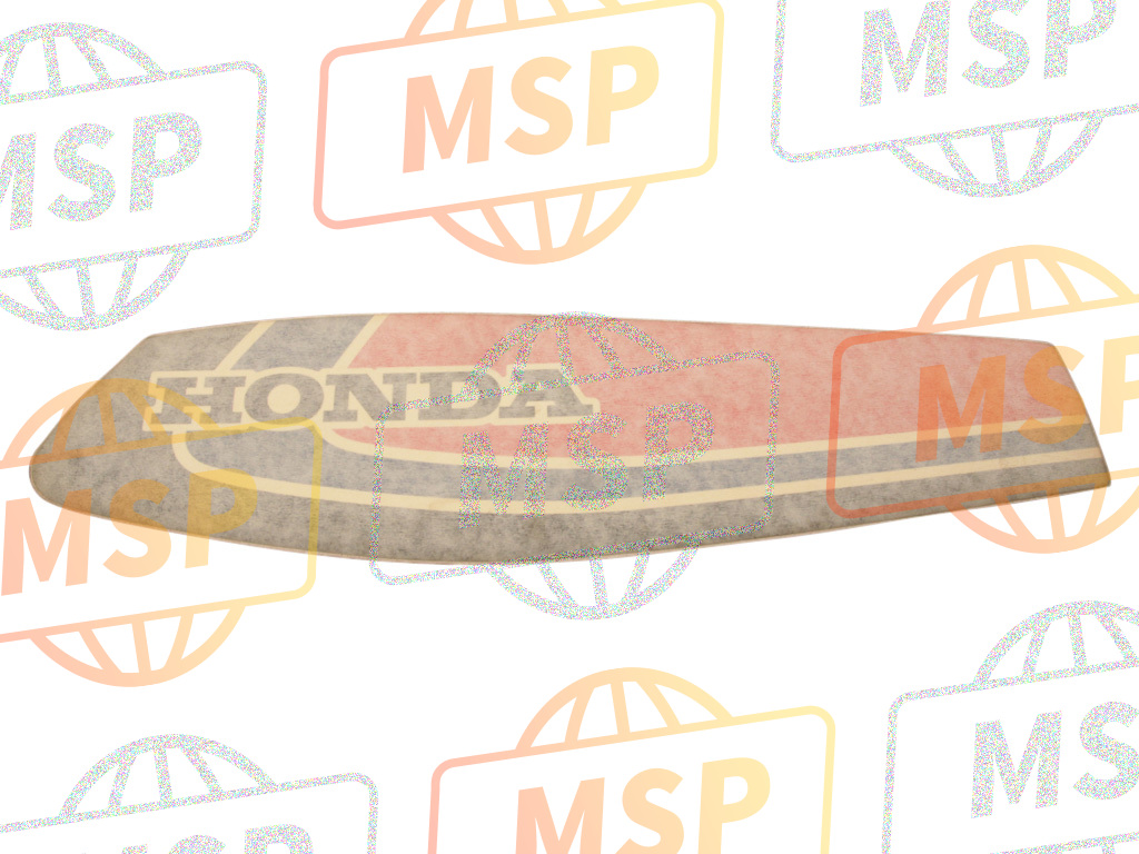 17512437300ZA, Stripe, L. Fuel Tank (A.M, Honda, 1