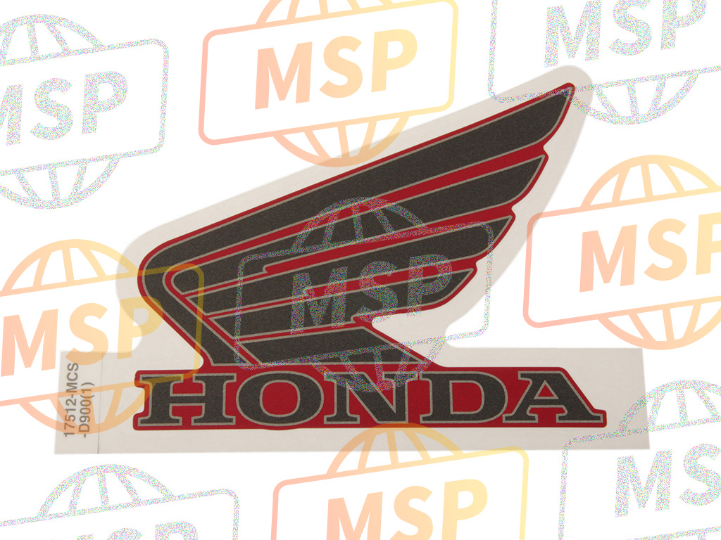 17512MCSD90ZA, Mark, L. Fuel Tank *TYPE1*(TYPE1 ), Honda, 1