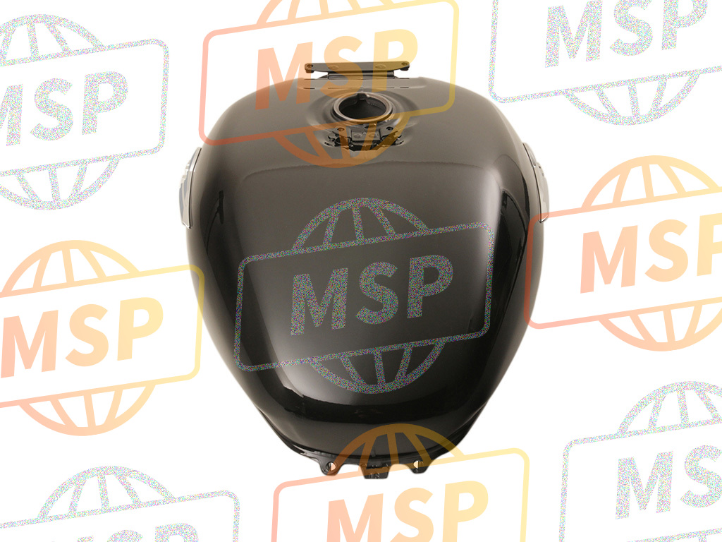 17520MAZ740ZF, Tank Set, Brandstof (Wl) *NH418P *(NH418P Parel Prism Black), Honda, 3