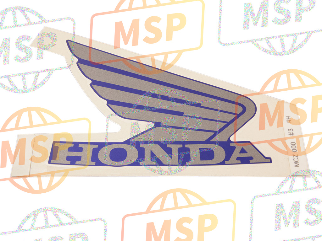17521MCZ000ZC, Marque De Reservoir D'Ess, Honda, 1