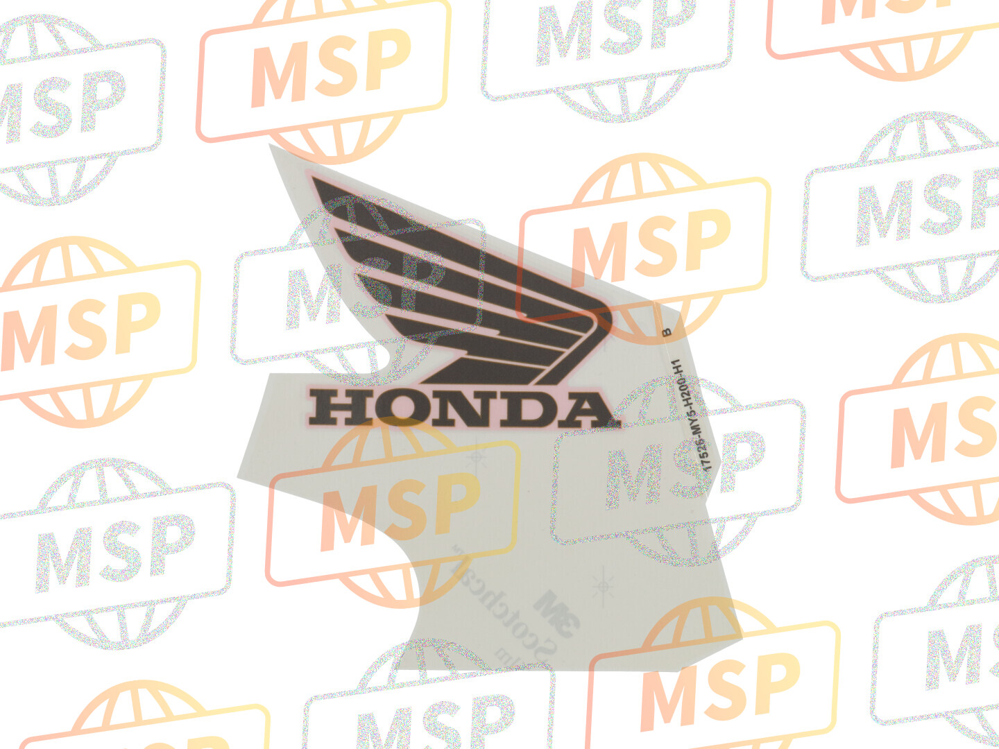 17526MY5H20ZB, Mark, R. Fuel Tank *TYPE2 * (TYPE2 ), Honda, 1