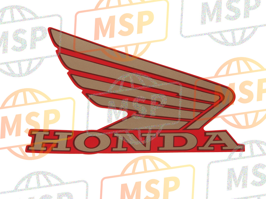 17531KBG660ZA, Mark, R. Fuel Tank Wing (###) *TYPE1* (TYPE1 ), Honda, 1