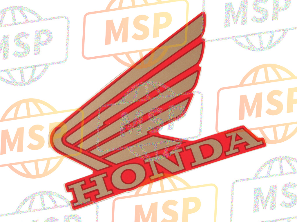 17532KBG660ZA, Mark, L. Fuel Tank Wing (###) *TYPE1* (TYPE1 ), Honda, 1