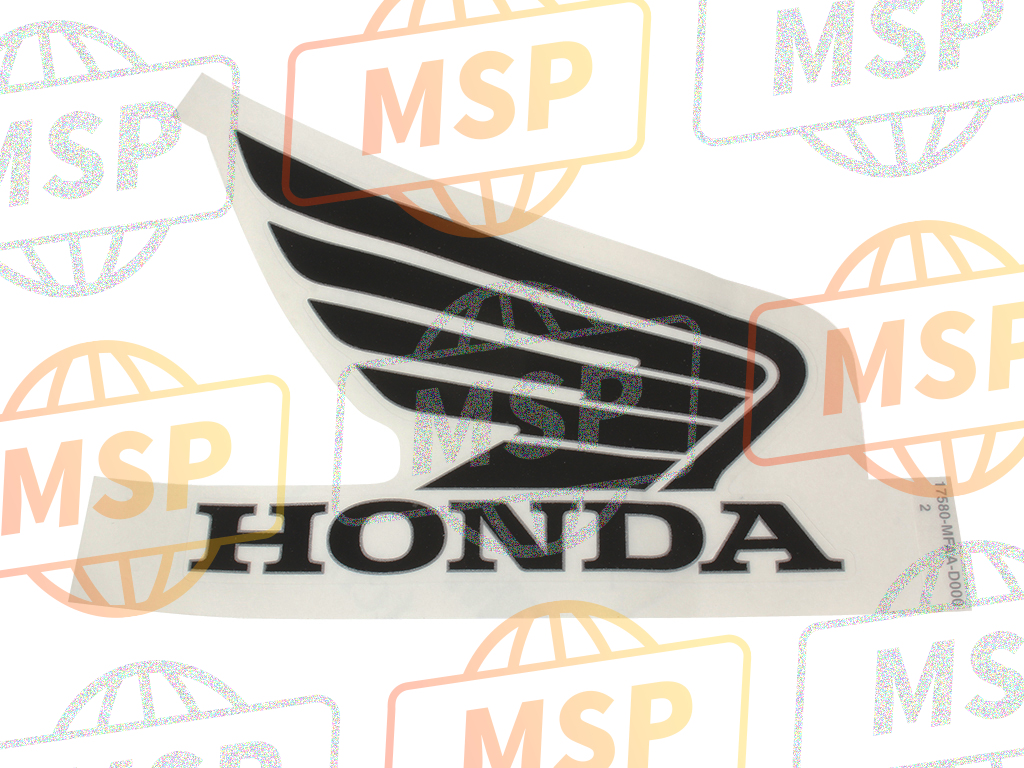 17580MFAD00ZB, Marca,  Aleta Der. *TYPE2, Honda, 1