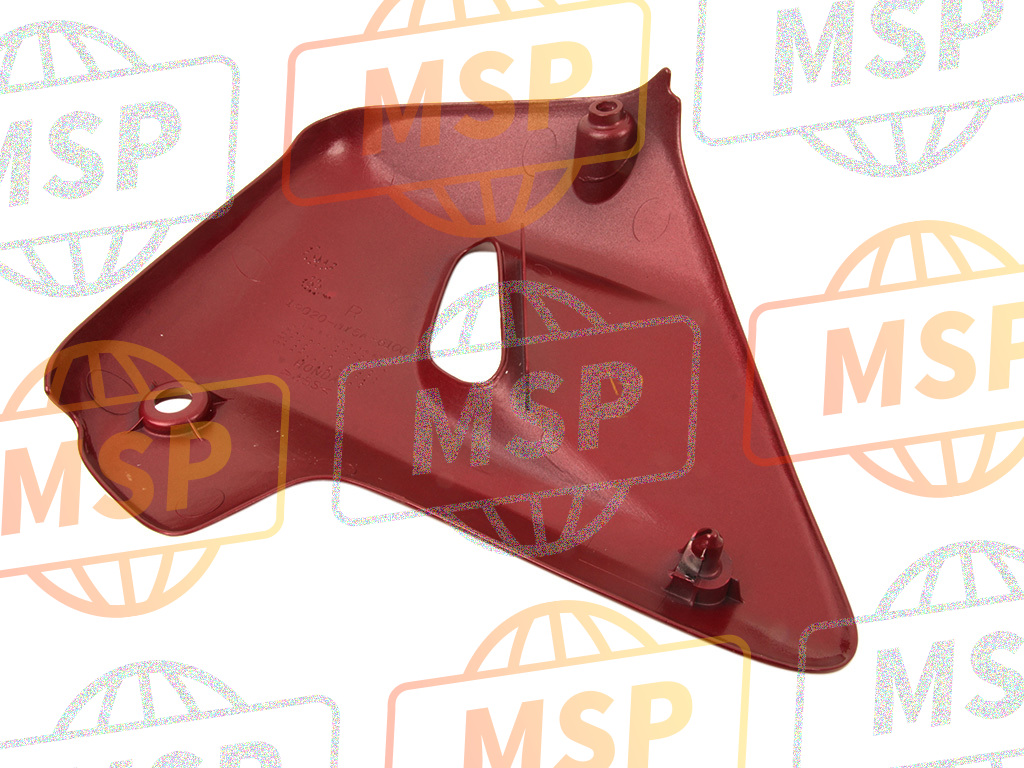 19020MY5860ZD, Couverture , R. Carénage (Wol) R203M (R203M Rouge Métallique Procyon), Honda, 3
