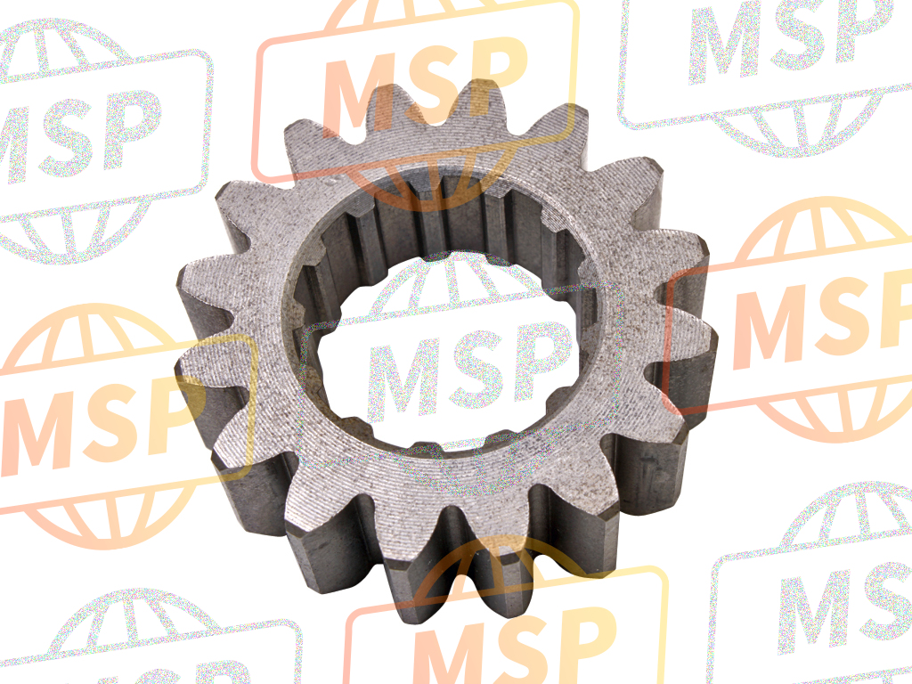 23431MW0000, Gear, Mainshaft Second (16T), Honda, 1