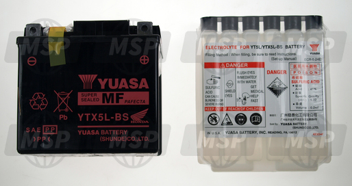 31500KSC305, Battery (YTX5L-BS) (Yuasa, Honda, 1