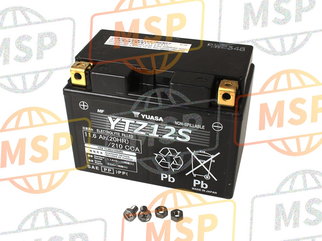 31500MCF325HE, Battery YTZ12S, Honda, 1