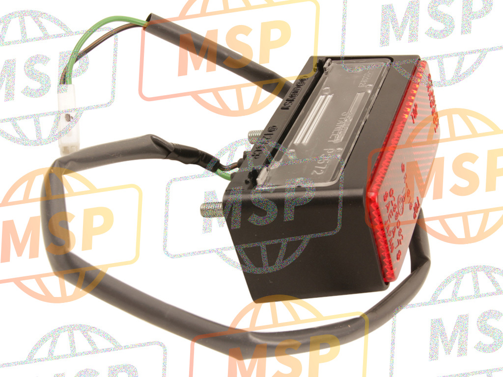 33720MELD20, Ass. Luce Targa (12V5W), Honda, 3