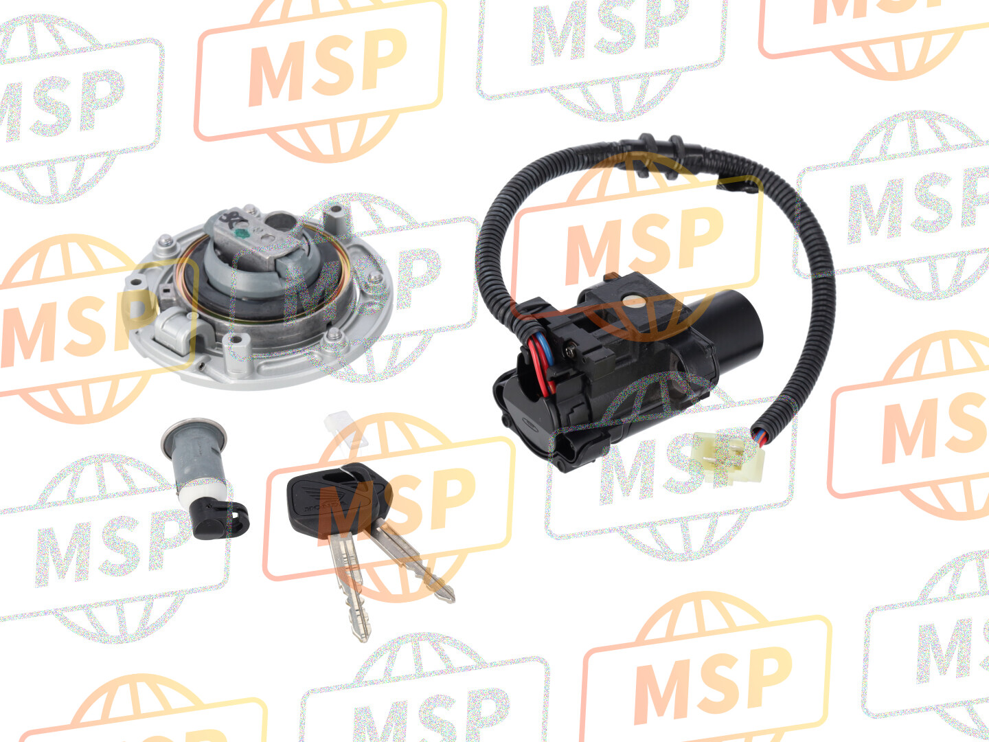35010MBWD22, Key Set, Honda, 2