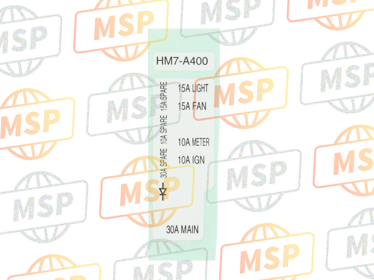 38215HM7A40, Label, Fuse, Honda, 1