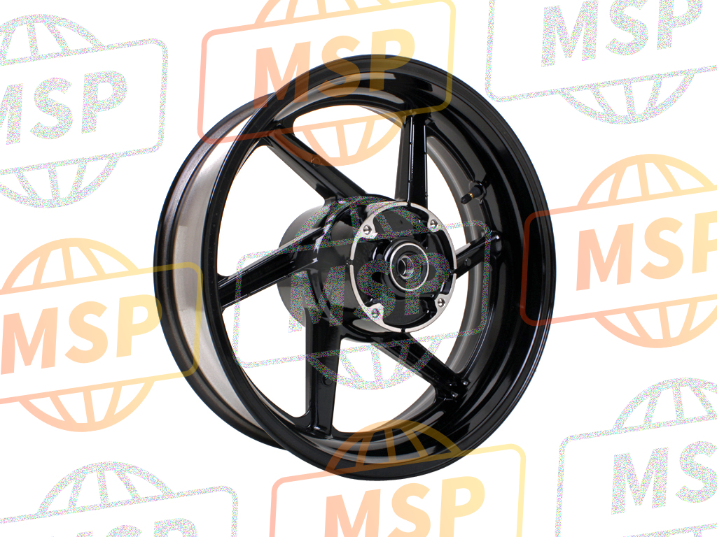 42650MAE305ZA, Wheel Set, Rr. *NH1 * (NH1 Black), Honda, 2