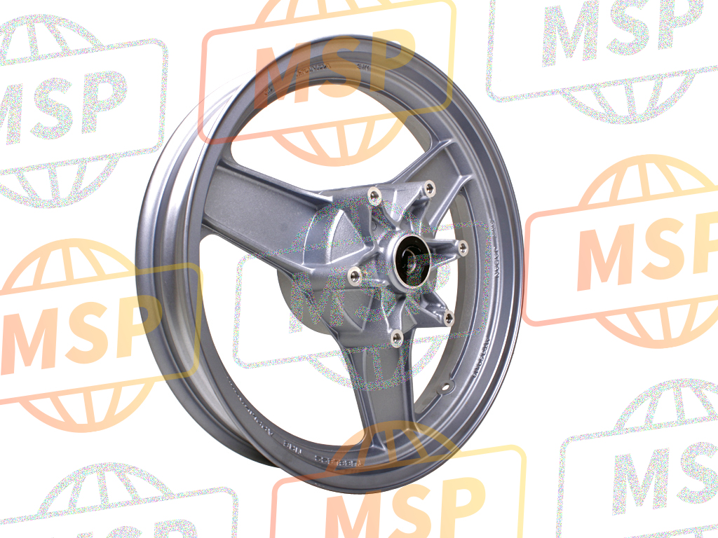 42650ML7306ZB, Wheel Set, Rr. *NH182M * (NH182M Intelligent Silver Metallic), Honda, 1