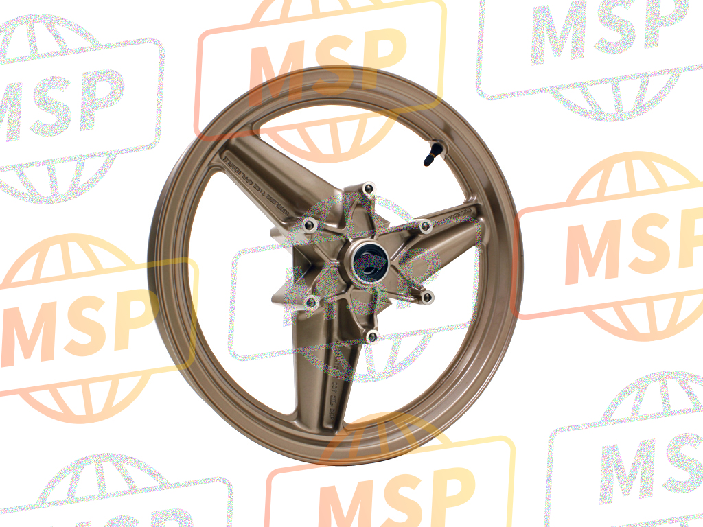 44650ML7307ZB, Wheel Set, Fr. *YR152M * (YR152M British Gold Mettalic), Honda, 1