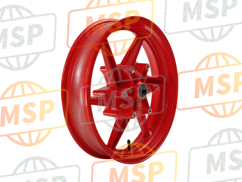 44650MT4305ZF, Wheel Set, Fr. *R134 * (R134 Fighting Red), Honda, 1