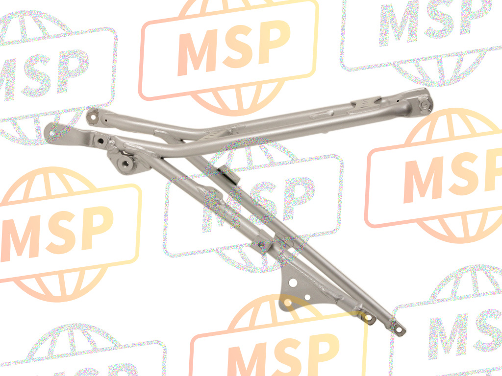 50200KSE000ZA, Body Comp., Rr. Frame *NH146M* (NH146M Accurate Silver Metallic), Honda, 1