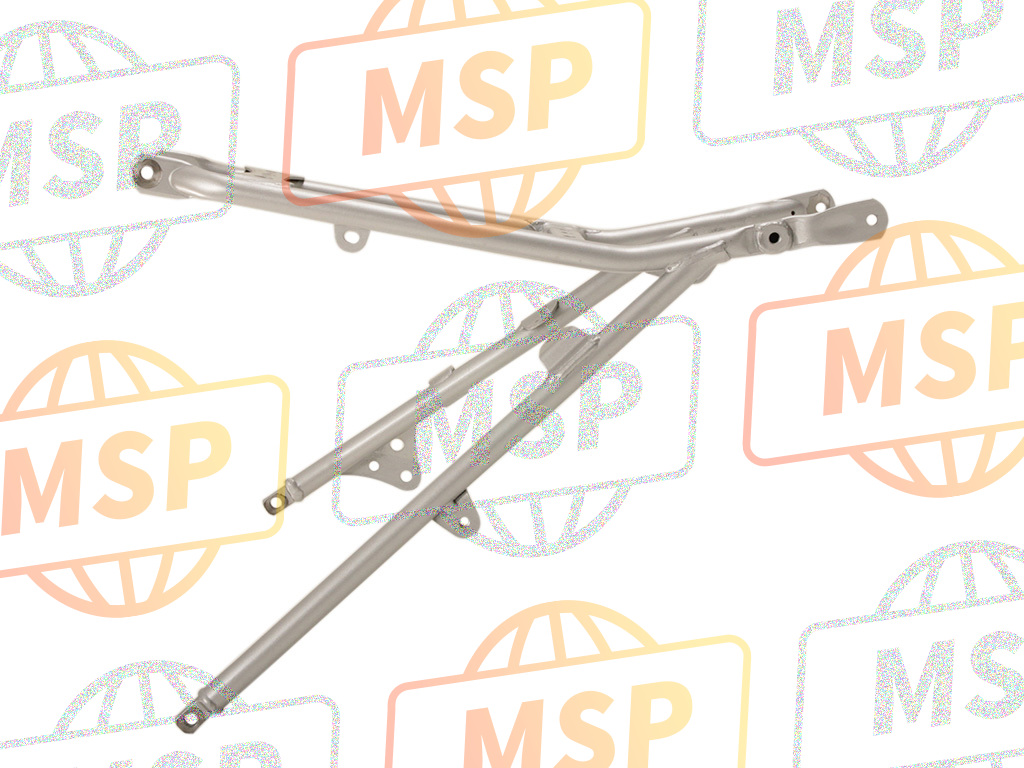 50200KSE000ZA, Body Comp., Rr. Frame *NH146M* (NH146M Accurate Silver Metallic), Honda, 2