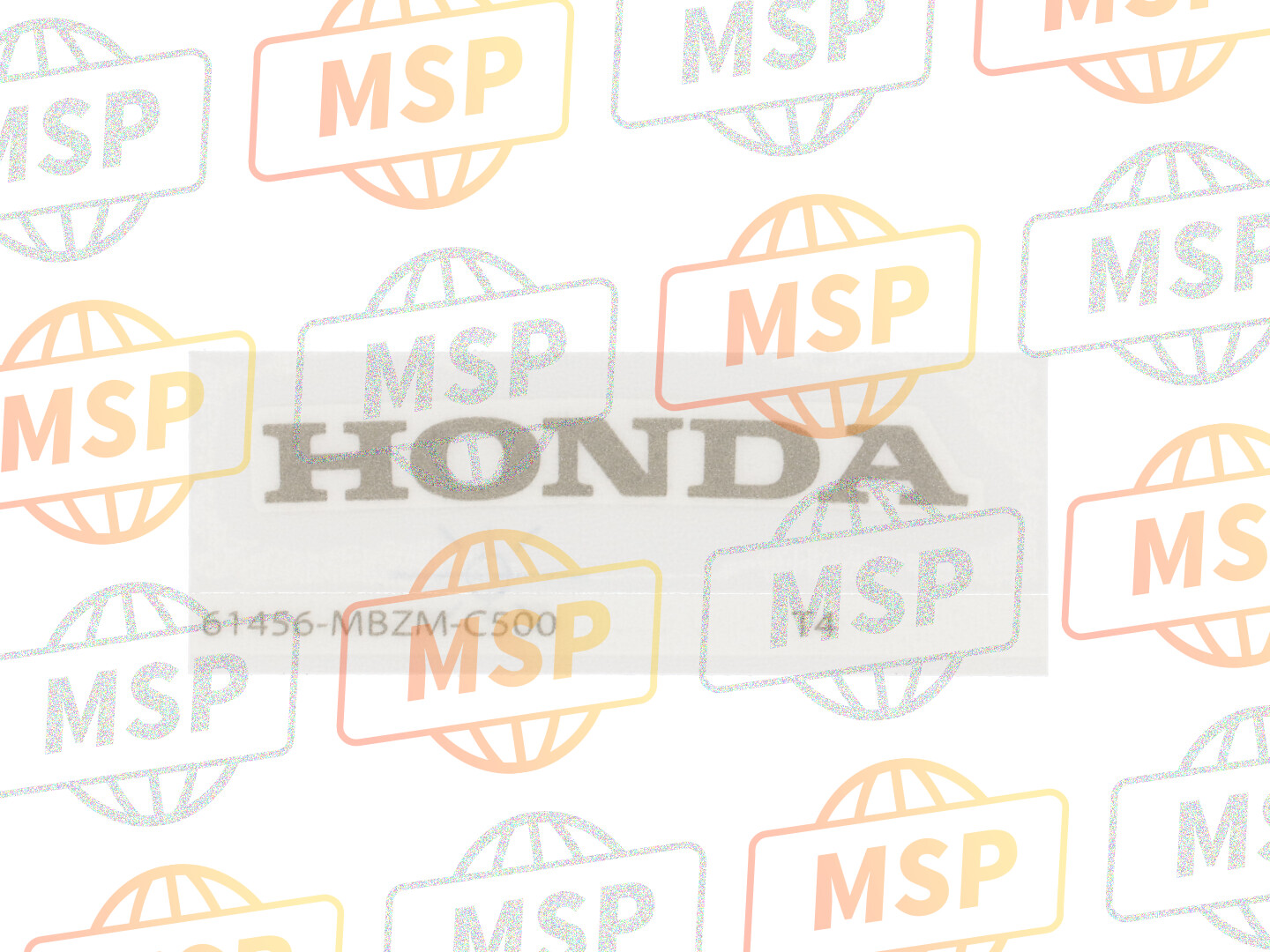 61456MBZC50ZD, Markering, Honda () *t, Honda, 1