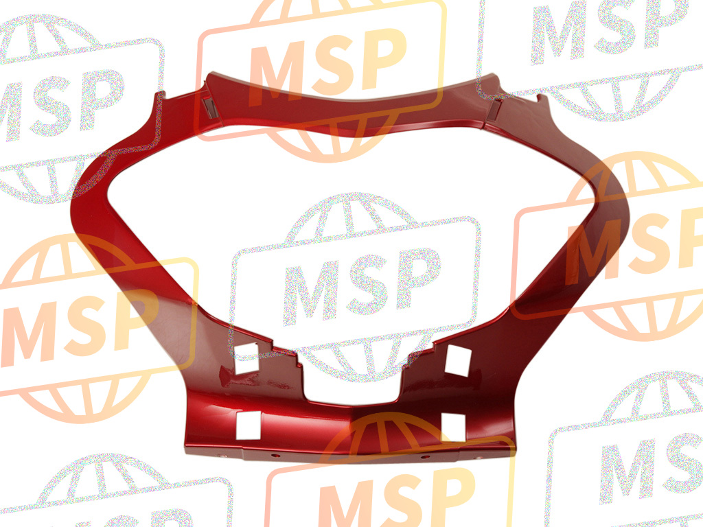 64201MCB610ZS, Cowl, Fr. Center *R296M * (R296M Carnelian Red Metallic), Honda, 1