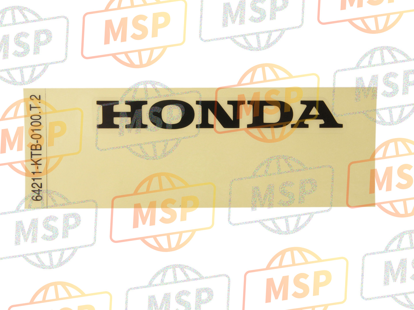 64211KTB010ZB, Sticker HONDA*TYPE2*, Honda, 1