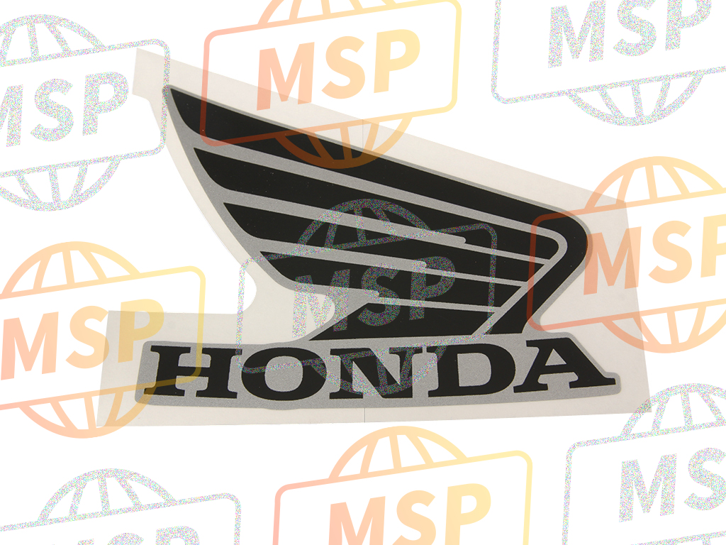 64214KWF900ZC, Mark, R. Wing (100mm) *TYPE3* (TYPE3 ), Honda, 1