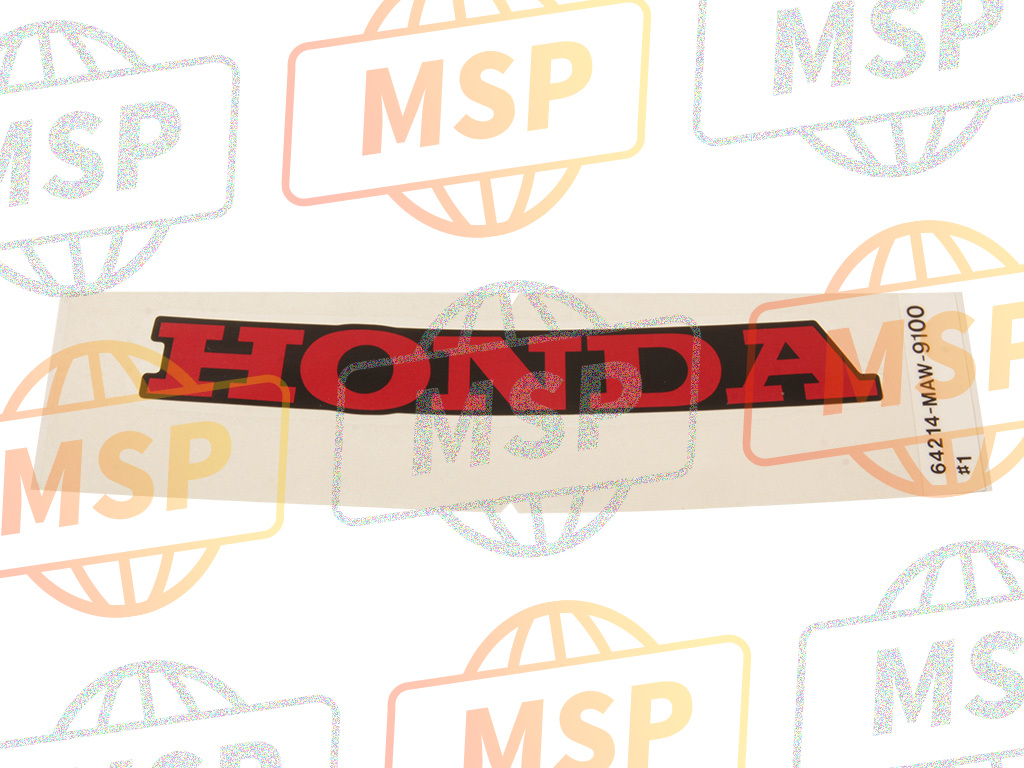 64214MAW760ZA, Marque D'Auvent Superieur *TYPE1*, Honda, 1