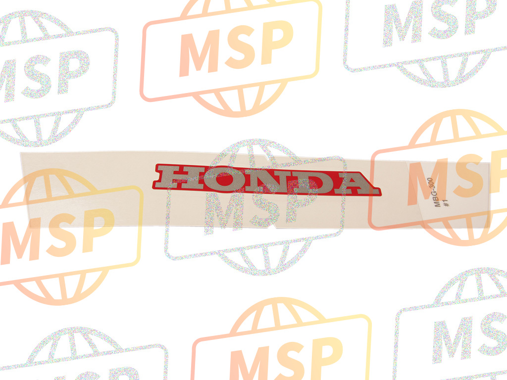 64216MBG300ZA, Markering, Boven Kap *typ, Honda, 1