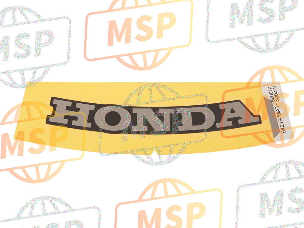 64219MAT300ZA, Mark, Upper Cowl *TYPE1 * (TYPE1 ), Honda, 1