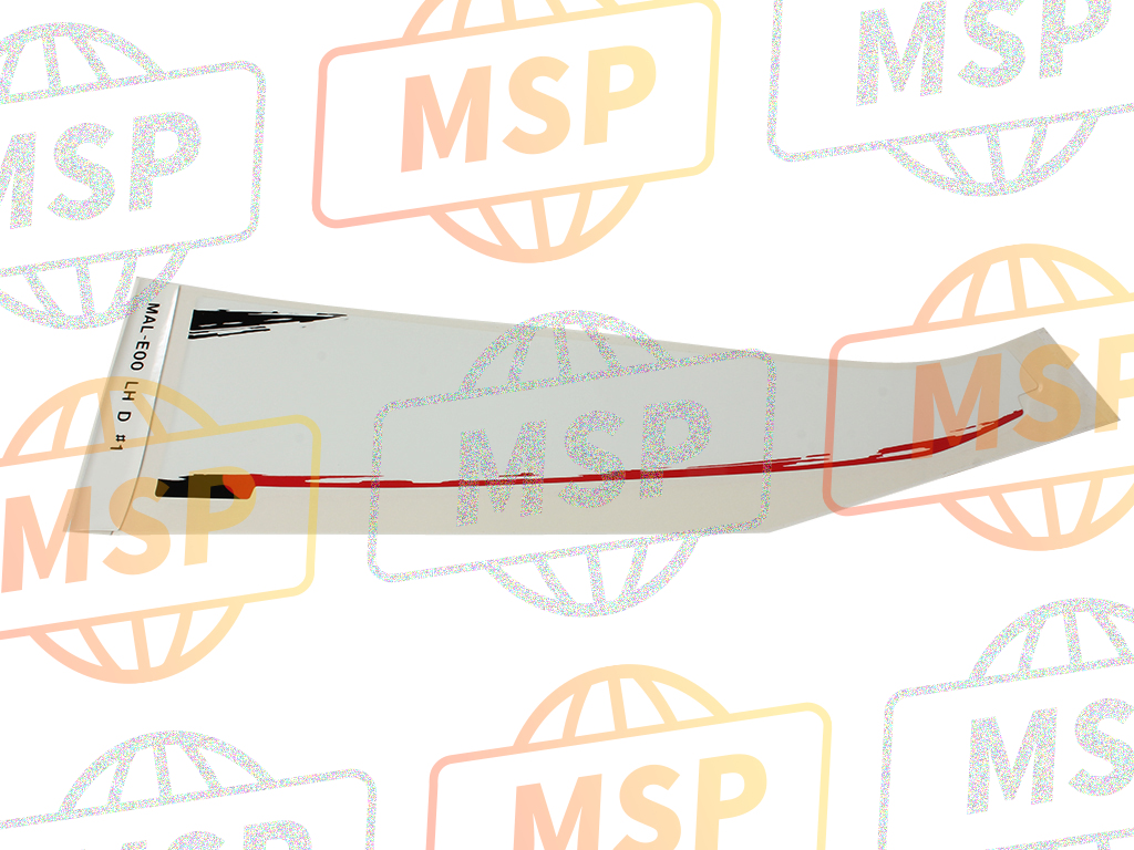 64244MALE00ZA, Streifen D ,  L.  Obere Verkleidung TYP1 (TYP1), Honda, 1