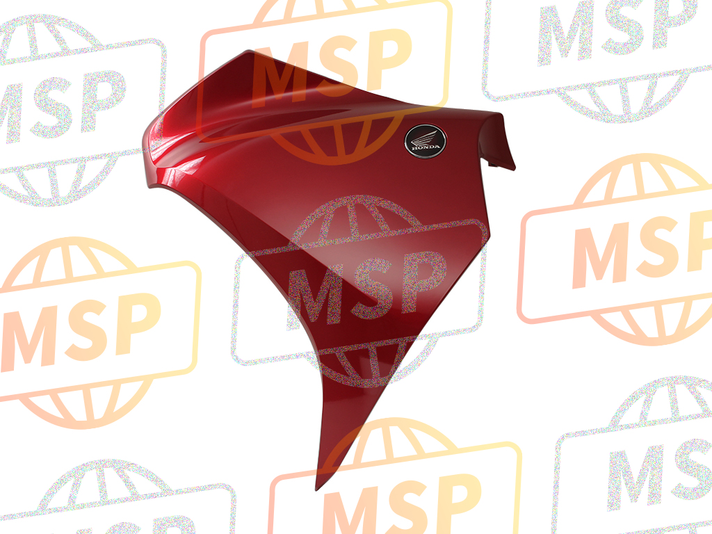 64320MGE000ZC, Cowl Set, L. Middle *R342C* (R342C Candy Prominence Red), Honda, 1