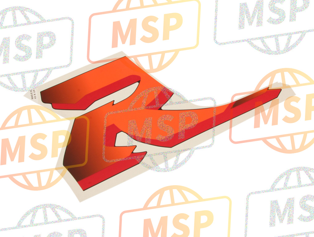64351MASE10ZC, Decalcomania A Cappottatu, Honda, 1