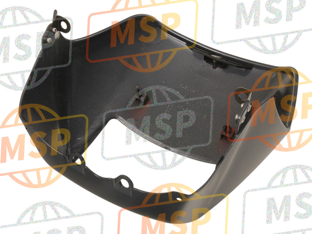 64550KBK750ZA, Fairing Assy., Fr. (Wl) *NH206M * (NH206M Medium Gray Metallic), Honda, 2