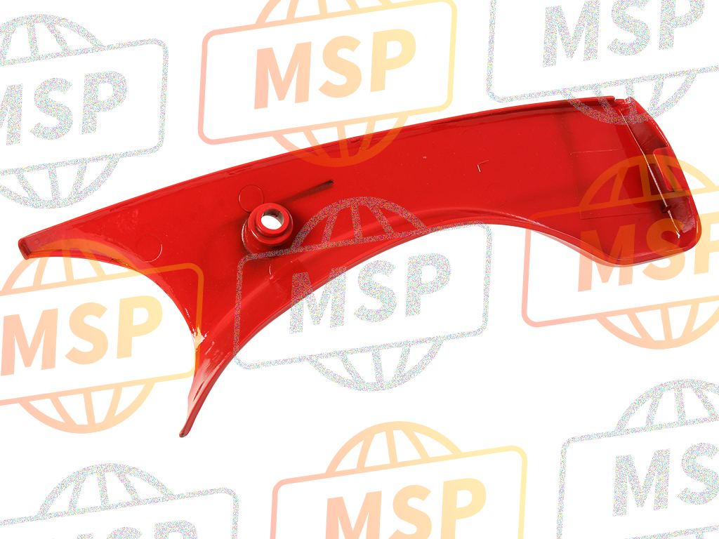 64595MM5000ZC, Cover, L. Upper Cowl *R110 * (R110 Monza Red), Honda, 2