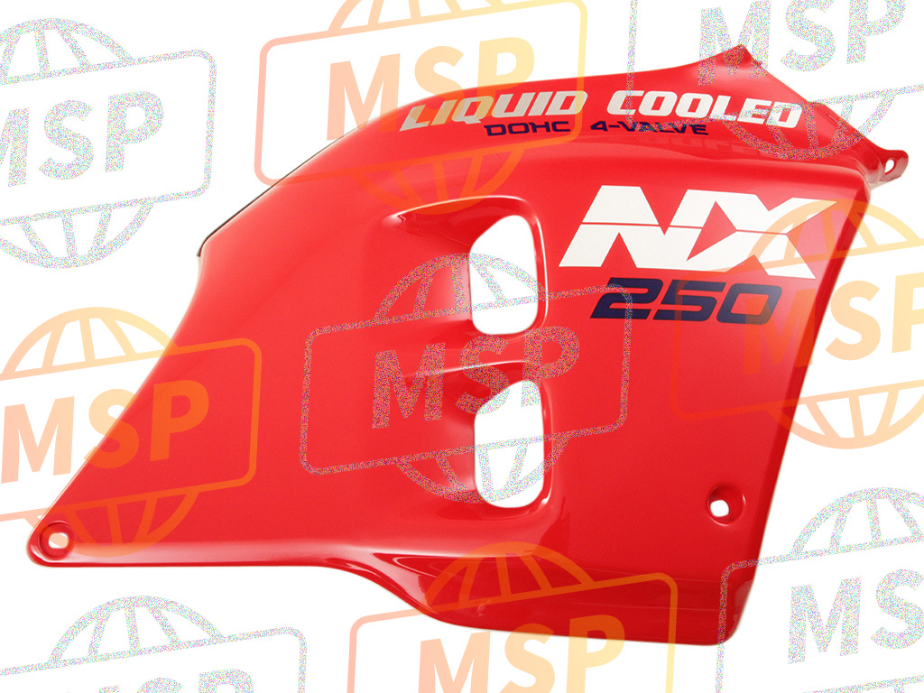 64600KW3610ZB, Fairing Set, R. Side (Wl) *R134/TYPE2 * (R134/TYPE2 Fighting RED/TYPE2), Honda, 1