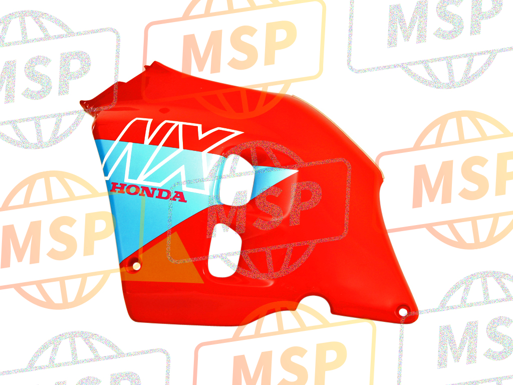 64650KW3610ZB, Fairing Set, L. Side (Wl) *R134/TYPE2 * (R134/TYPE2 Fighting RED/TYPE2), Honda, 1