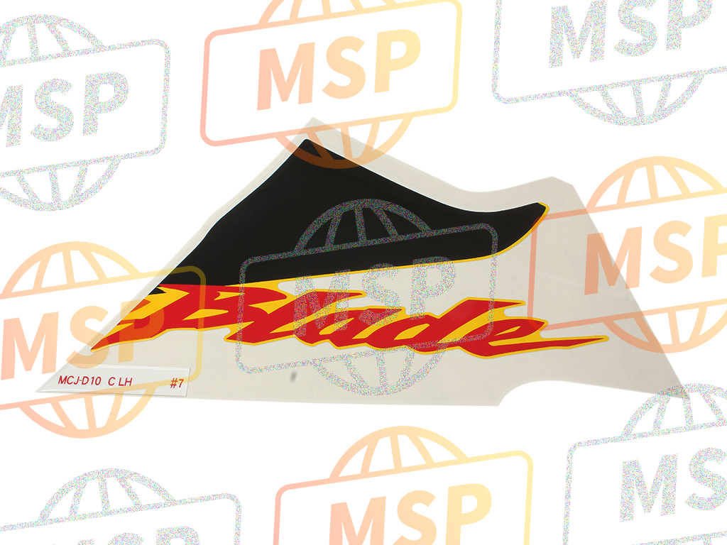 64816MCJD10ZD, Stripe C , L. Onder Paneel TYPE7 (TYPE7), Honda, 1