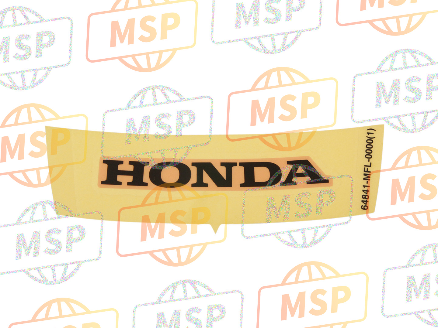 64841MFL000ZA, Mark, Rr. Seat Cowl (Honda) *TYPE1* (TYPE1), Honda, 1