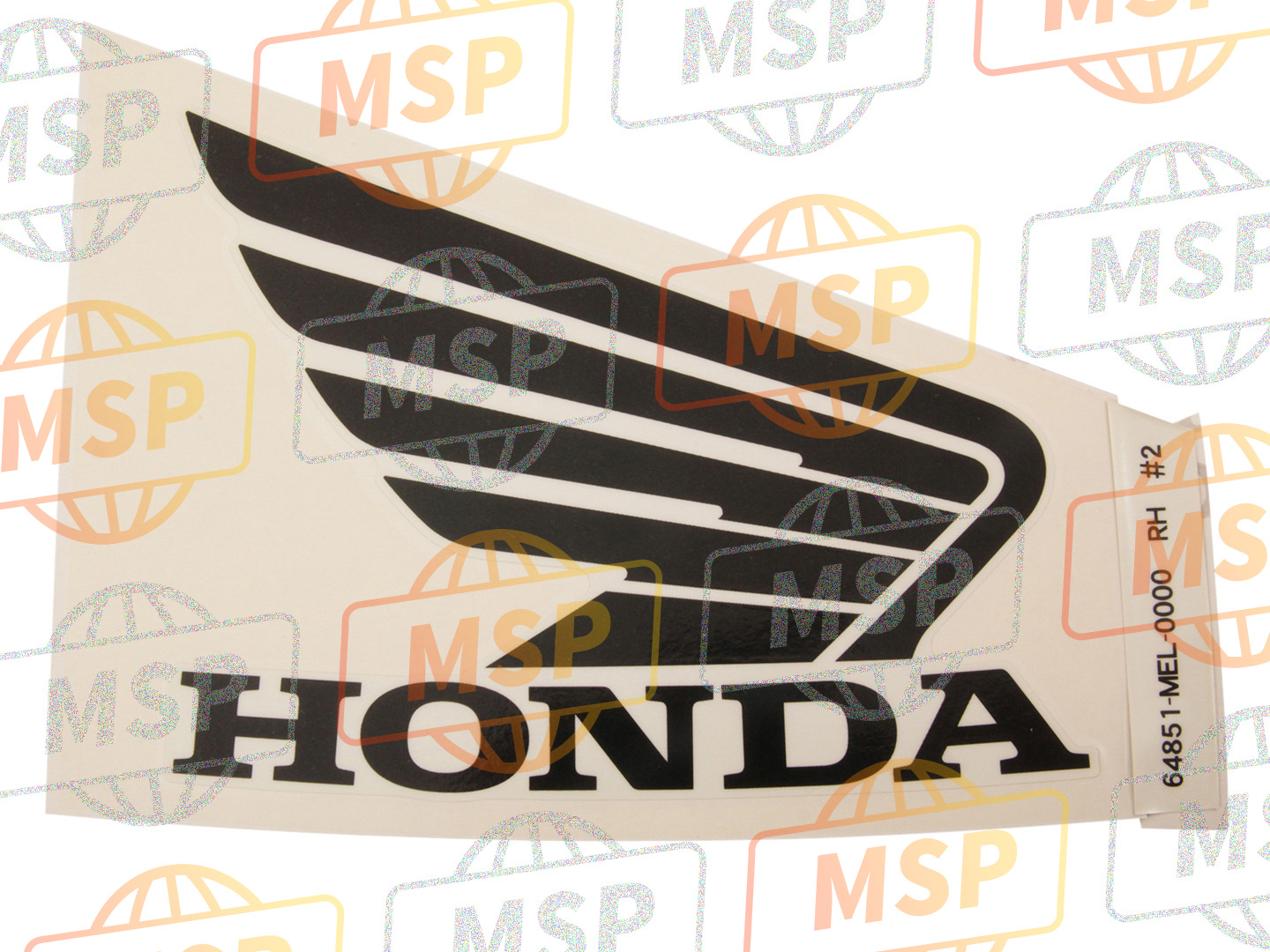 64851MEL000ZB, Repere D'Abri Superieur D, Honda, 1