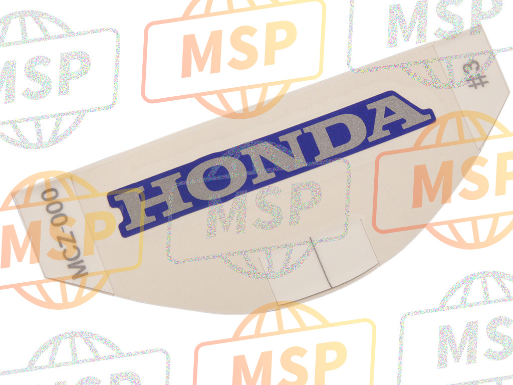 77212MCZ000ZC, Marque A D'Auvent Ar. (##, Honda, 1