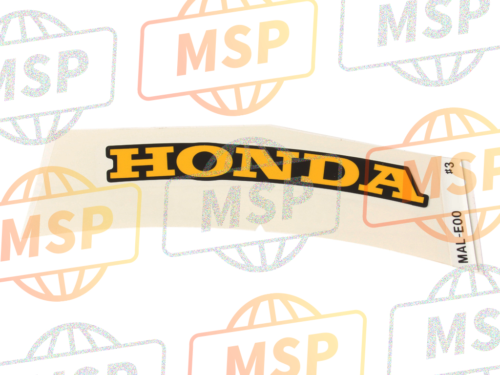 77215MALE00ZD, Mark, Seat Cowl (Honda) (###) *TYPE3* (TYPE3), Honda, 1