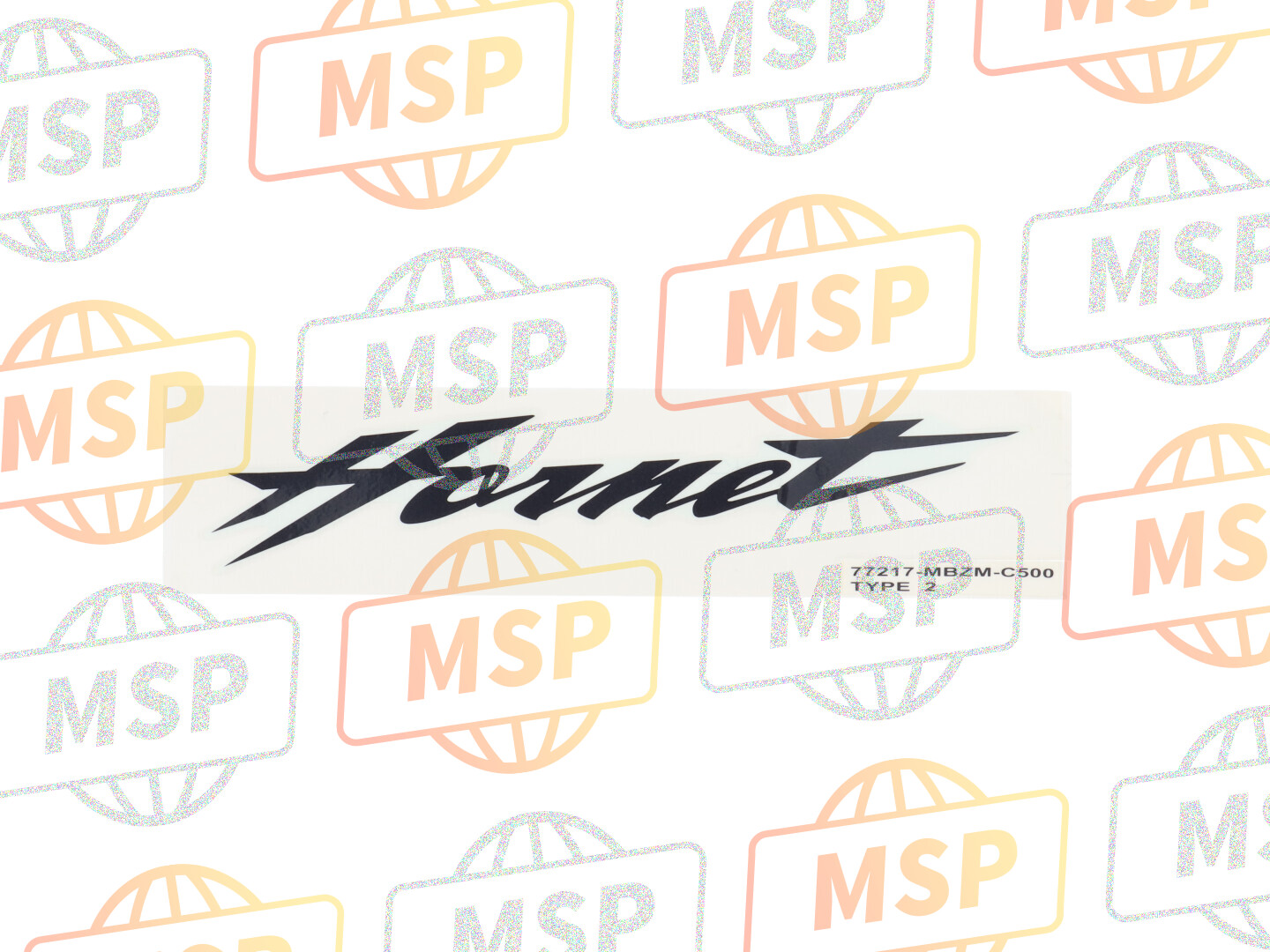 77217MBZC50ZB, Marque D'Auvent Ar. (###), Honda, 1