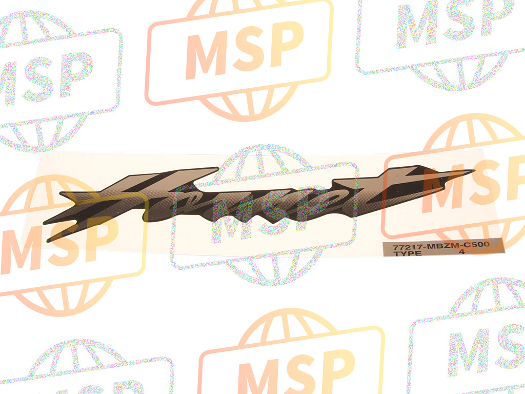 77217MBZC50ZD, Marca,  Cubierta Trasera *, Honda, 1