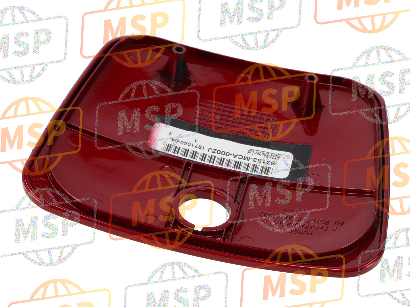 83153MCA000ZJ, Lid, Shelter *R274M * (R274M Durango Red Metallic), Honda, 2