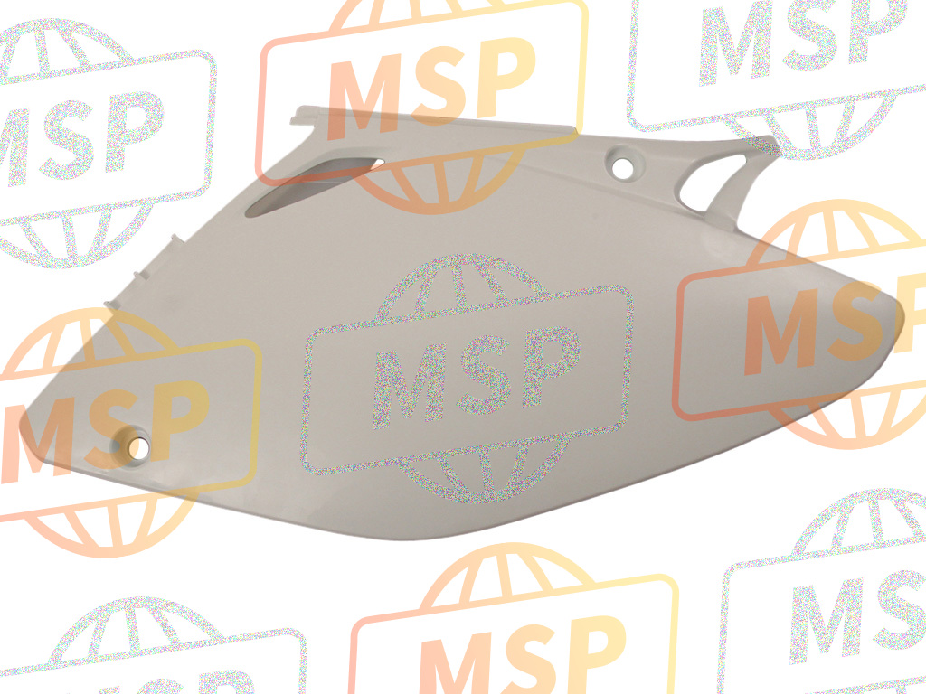 83610MEB670ZA, Cover, L. Side *NH196 * (NH196 Ross White), Honda, 1